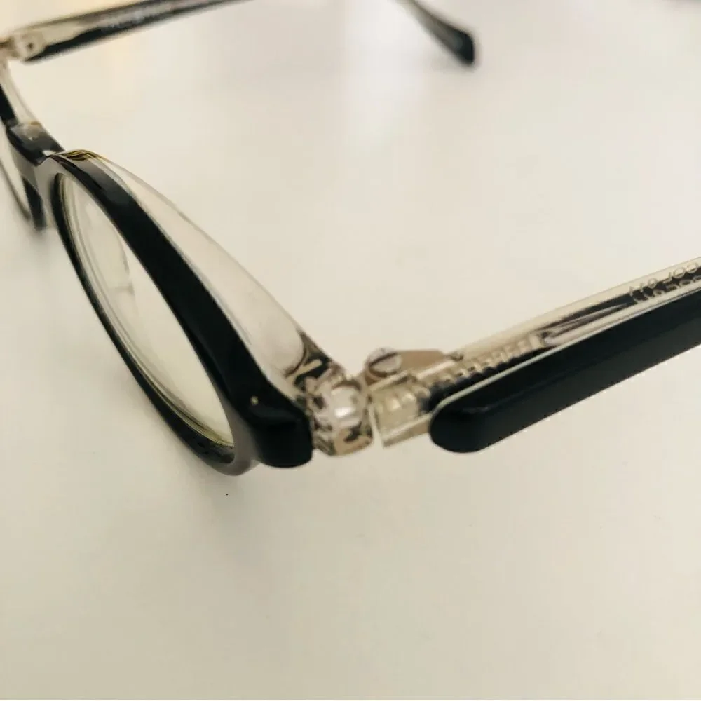 Rare Authentic Face a Face BINGO Oval Black/Clear Eye Glasses France